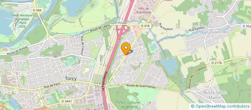 localisation de l'entreprise AROAI COMMUNICATIONS  SAINT-THIBAULT-DES-VIGNES