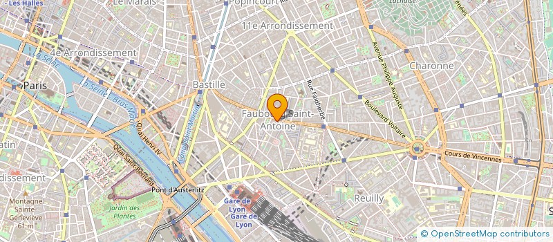 localisation de l'entreprise AROBAR CAFE à PARIS 12