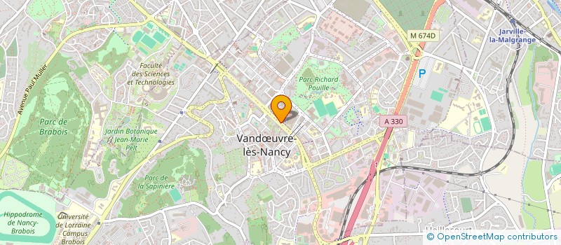 localisation de l'entreprise AROBAS à VANDŒUVRE-LES-NANCY