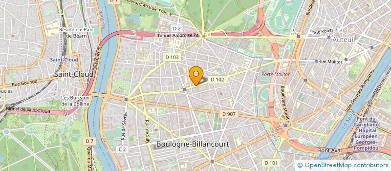 localisation de l'entreprise AROBAS FORMATION à BOULOGNE-BILLANCOURT