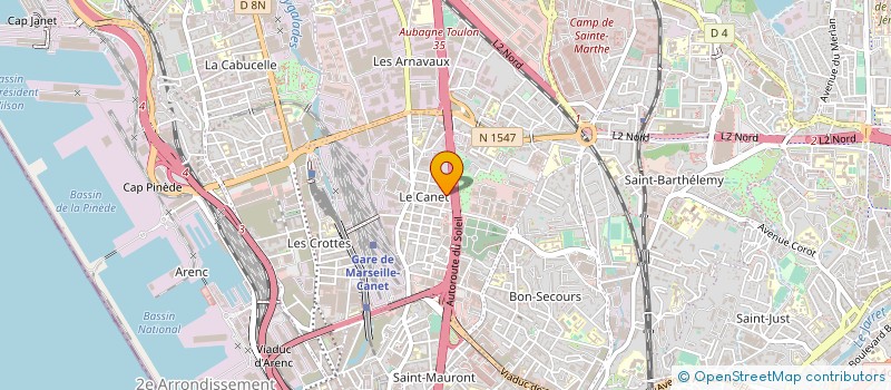 localisation de l'entreprise AROBAS POLYESTER à MARSEILLE