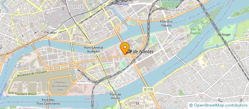 localisation de l'entreprise AROBASE @ à NANTES