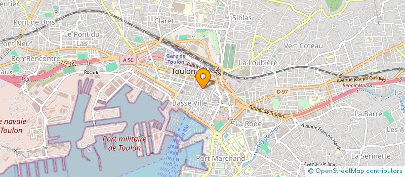 localisation de l'entreprise AROBASE à TOULON