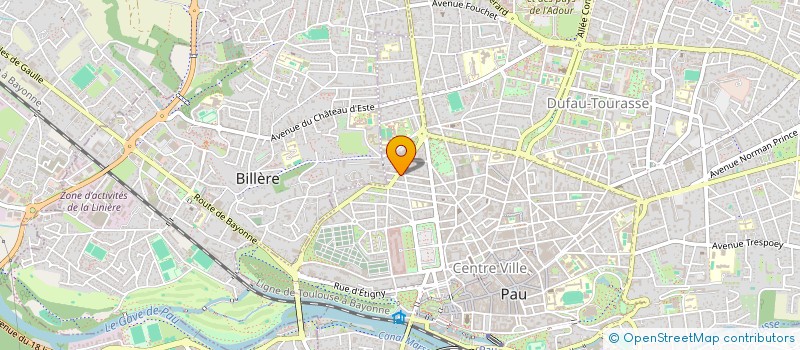 localisation de l'entreprise AROBASE AGENCE D'EMPLOI PAU à PAU