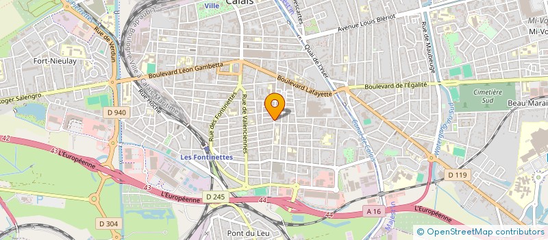 localisation de l'entreprise AROBASE ASSISTANCE à CALAIS