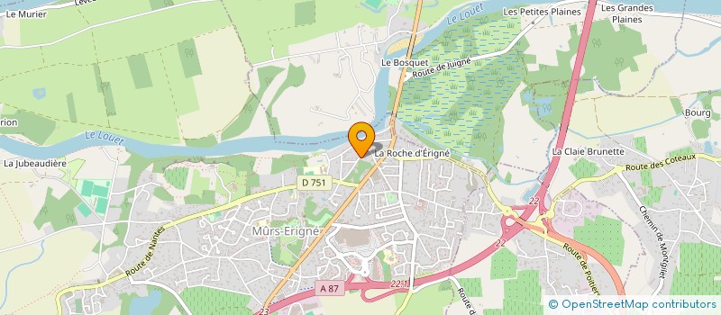 localisation de l'entreprise AROBASE CENTER IMMOBILIER  MURS-ERIGNE