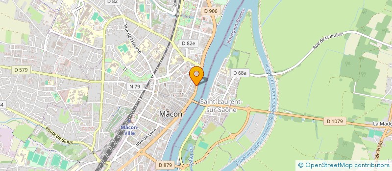 localisation de l'entreprise AROBASE INFORMATIQUE SYSTEMES  MACON