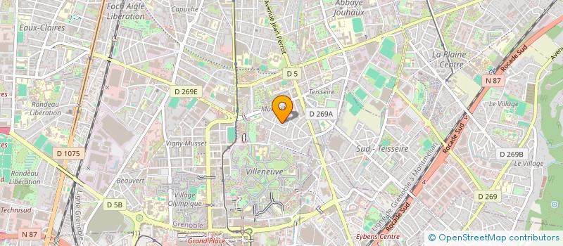 localisation de l'entreprise AROBASE INGENIERIE  GRENOBLE