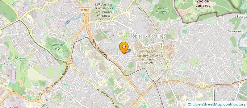 localisation de l'entreprise AROBASE MULTIMEDIA CONCEPTS  MONTPELLIER