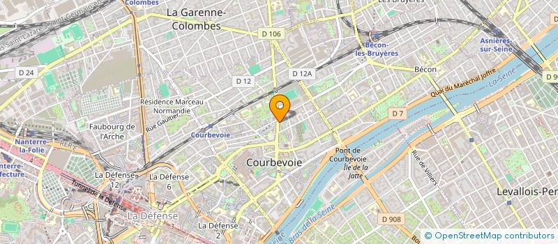 localisation de l'entreprise AROBASE NUMERIQUE  COURBEVOIE