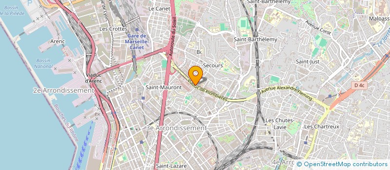 localisation de l'entreprise AROBASE TRADE à MARSEILLE