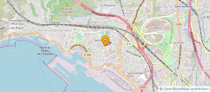 localisation de l'entreprise AROBASS COMPUTER SERVICES à MARSEILLE 16EME