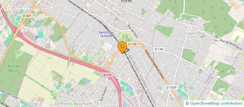 localisation de l'entreprise AROC FINANCES  ST LEU LA FORET