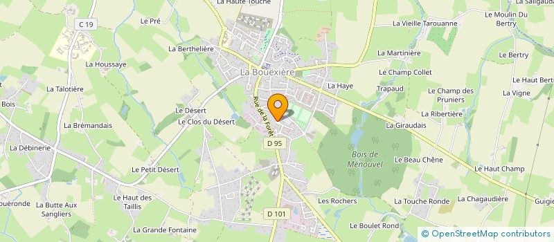 localisation de l'entreprise AROCC à LA BOUEXIERE
