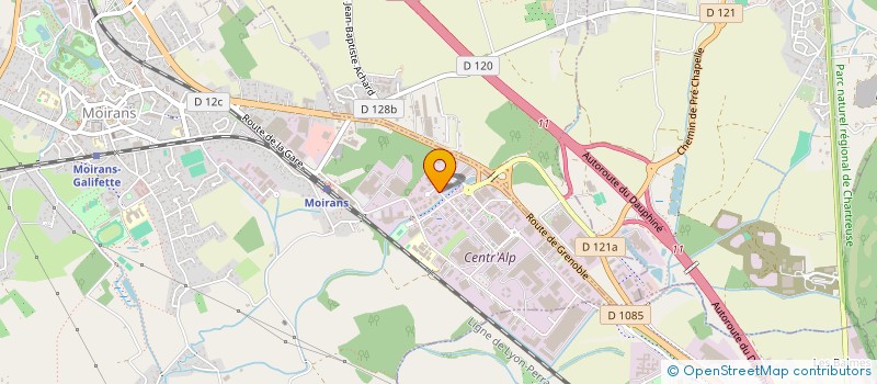 localisation de l'entreprise AROCS  MOIRANS