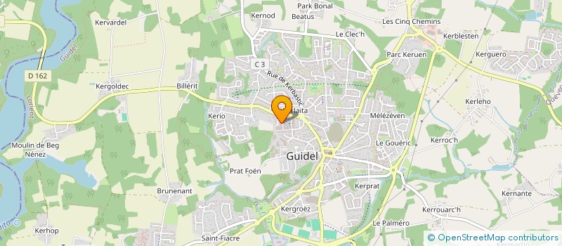 localisation de l'entreprise ARODA à GUIDEL