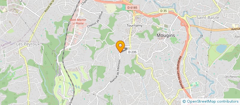 localisation de l'entreprise ARODATA à MOUGINS