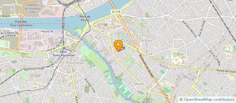 localisation de l'entreprise ARODEN à NANTES