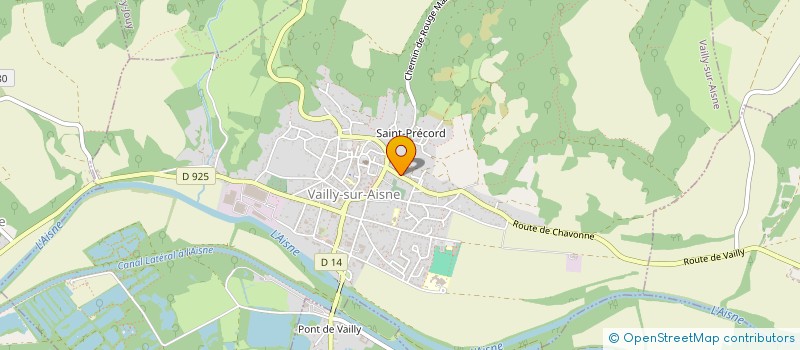 localisation de l'entreprise AROES  VAILLY-SUR-AISNE