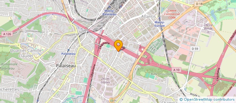 localisation de l'entreprise AROEVEN DE VERSAILLES  PALAISEAU