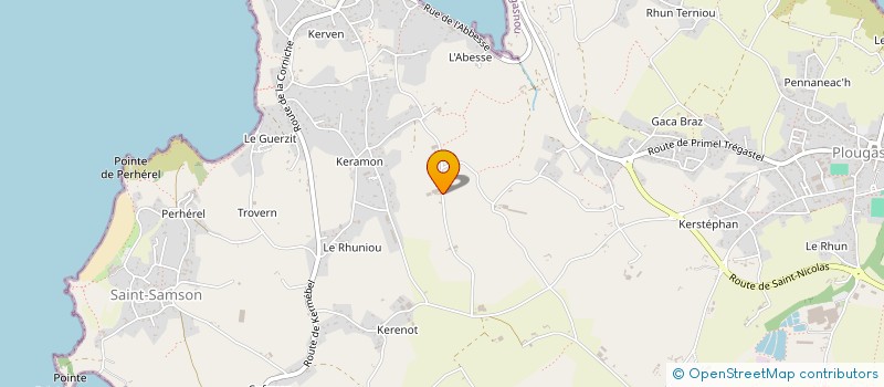 localisation de l'entreprise AROEZEN  PLOUGASNOU