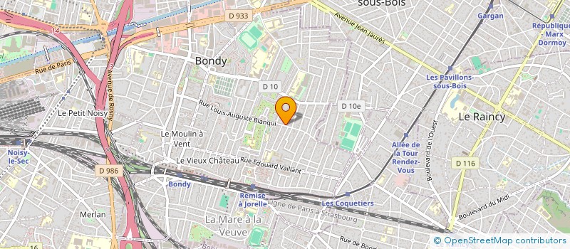 localisation de l'entreprise AROFLOR à BONDY