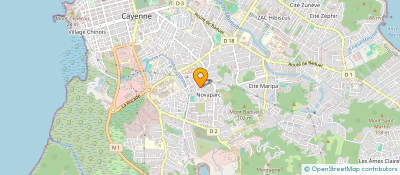 localisation de l'entreprise AROGAGEB  CAYENNE