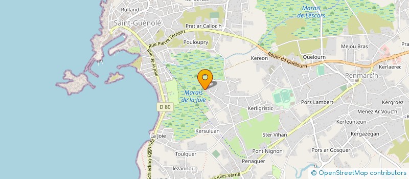 localisation de l'entreprise AROKETA à PENMARCH