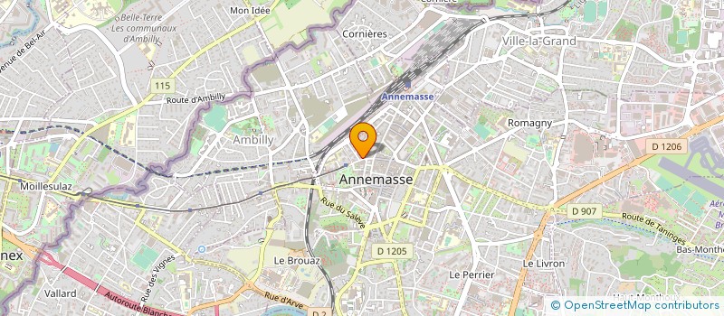 localisation de l'entreprise AROLA EXPORT à ANNEMASSE