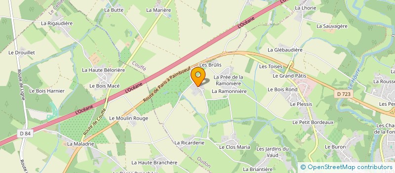 localisation de l'entreprise AROLE  OUDON