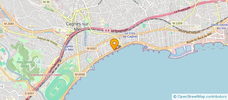 localisation de l'entreprise AROLEST  CAGNES-SUR-MER