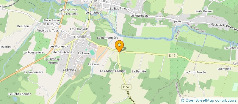 localisation de l'entreprise AROLMA à AZAY-LE-RIDEAU