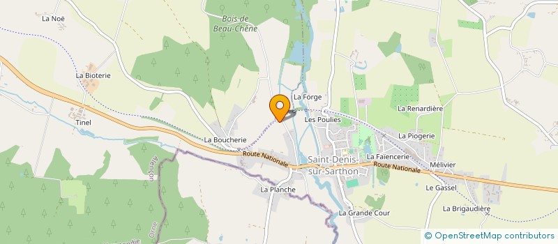 localisation de l'entreprise AROLOG à LA FERRIERE-BOCHARD