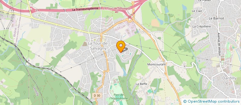 localisation de l'entreprise AROM  LA TOUR-DE-SALVAGNY