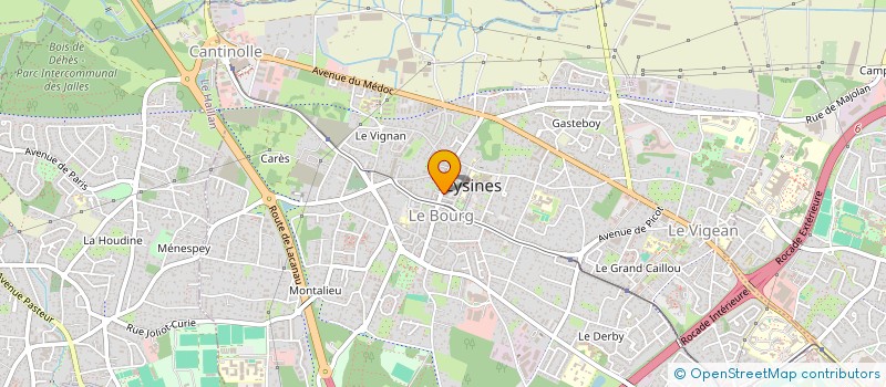 localisation de l'entreprise AROM INVEST  EYSINES