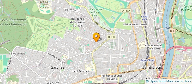 localisation de l'entreprise AROM PRODUCTIONS à GARCHES