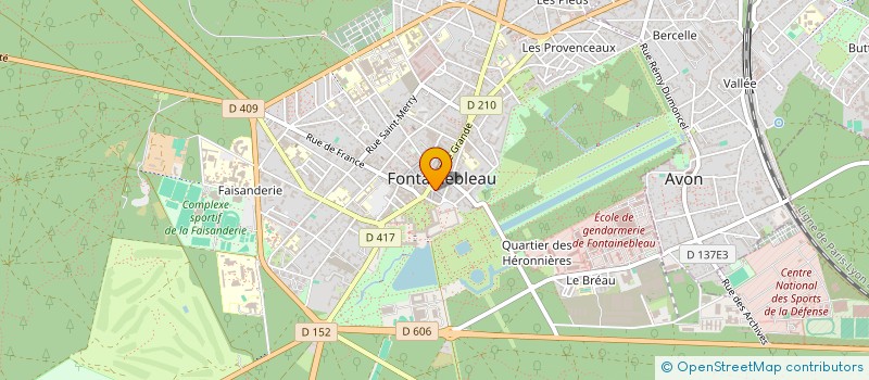 localisation de l'entreprise AROMA à FONTAINEBLEAU