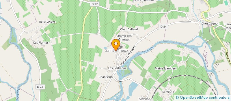 localisation de l'entreprise AROMA à CHATEAUNEUF-SUR-CHARENTE
