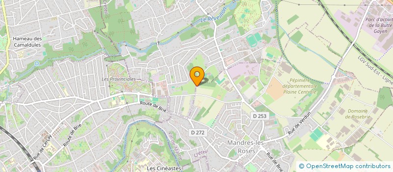 localisation de l'entreprise AROMABEE  MANDRES-LES-ROSES