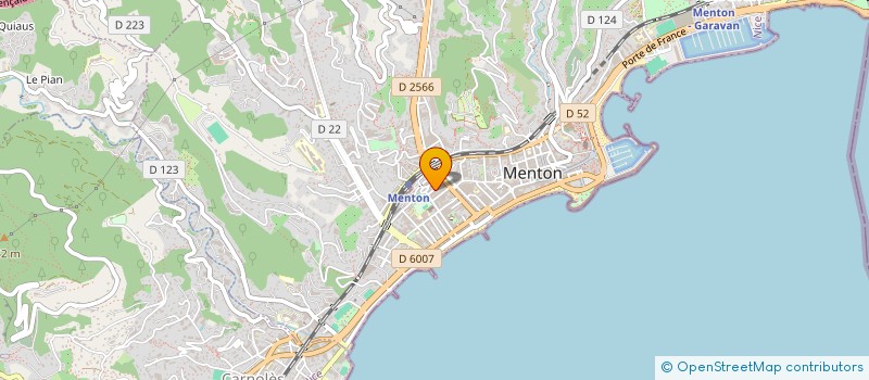 localisation de l'entreprise AROMANDO MAURO REPR PAR SARL INTRAFRANCE à MENTON