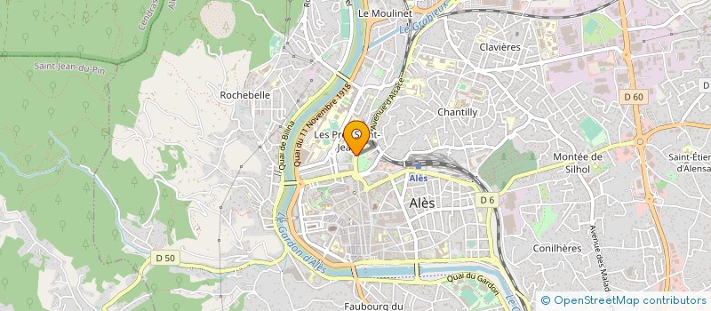 localisation de l'entreprise AROMART  ALES