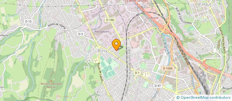 localisation de l'entreprise AROMASENS à CHAMBERY