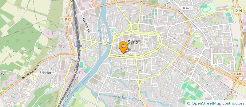 localisation de l'entreprise AROMATE FINANCE à SENS