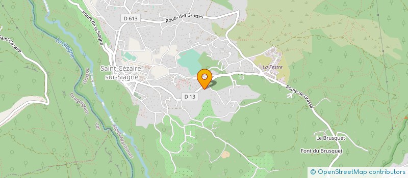 localisation de l'entreprise AROMATECH à SAINT-CEZAIRE-SUR-SIAGNE