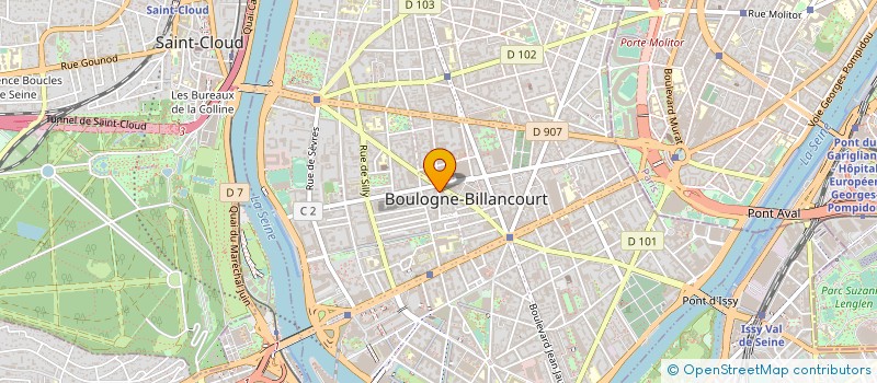 localisation de l'entreprise AROMATES à BOULOGNE-BILLANCOURT