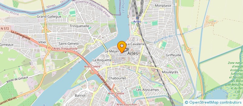 localisation de l'entreprise AROMATICS  ARLES