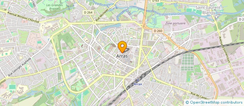localisation de l'entreprise AROMATIQUES à ARRAS