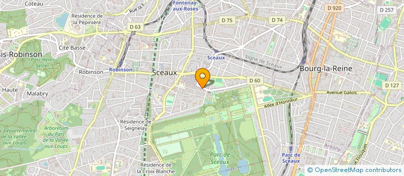 localisation de l'entreprise AROMATIS à SCEAUX