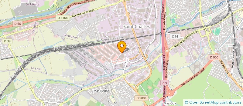 localisation de l'entreprise AROMAVE à PERPIGNAN