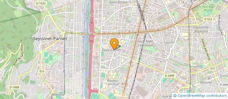 localisation de l'entreprise AROME à GRENOBLE